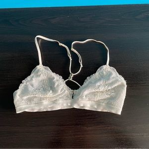 Aerie - White Floral Bralette